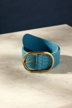 BELT - Olivia Suede Sky Blue 7 BELT - Olivia Suede Sky Blue -Pom Amsterdam pom amsterdam belts belt olivia suede sky blue 1183195555