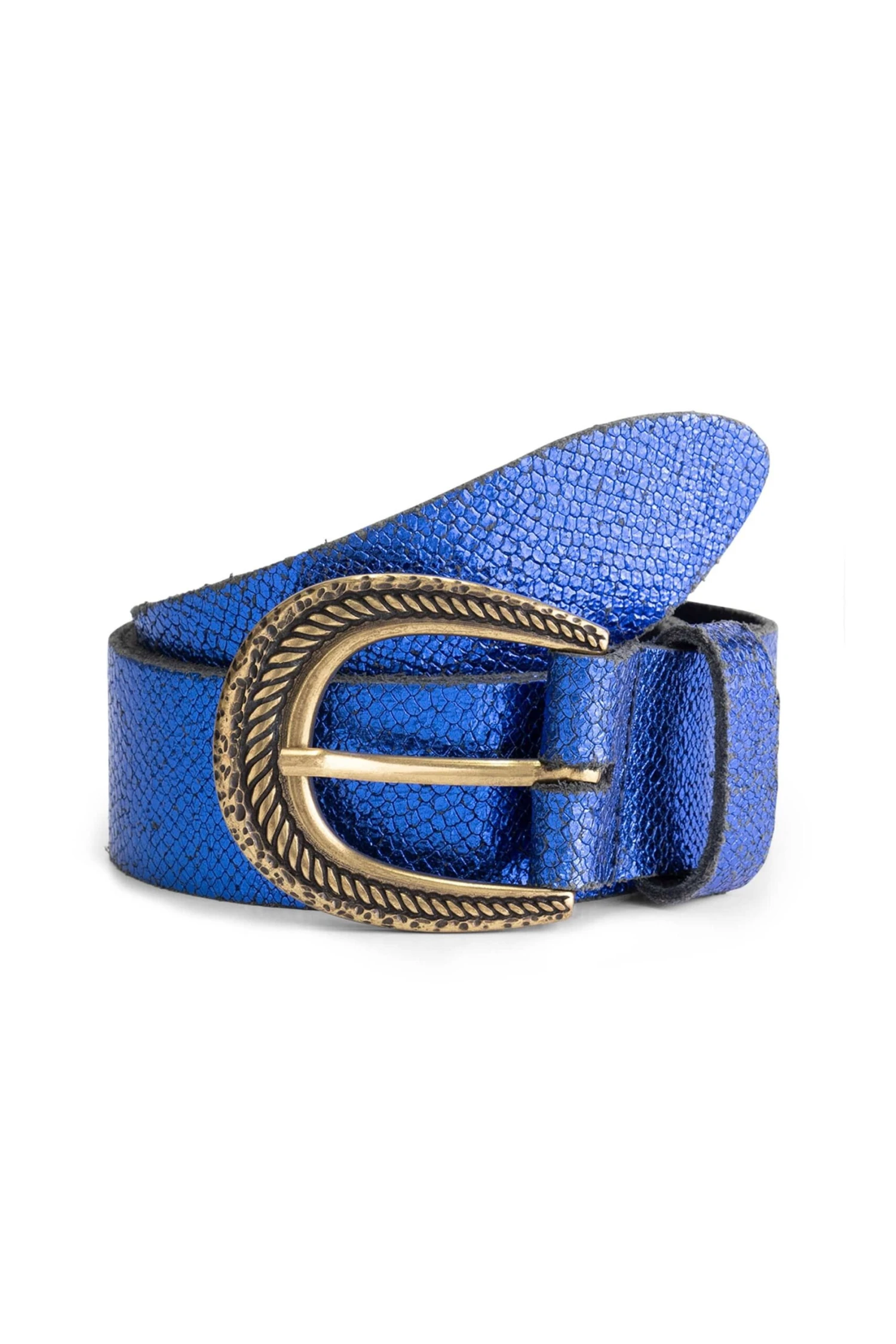 BELT - Snake Bright Blue 4 BELT - Snake Bright Blue - Image 2