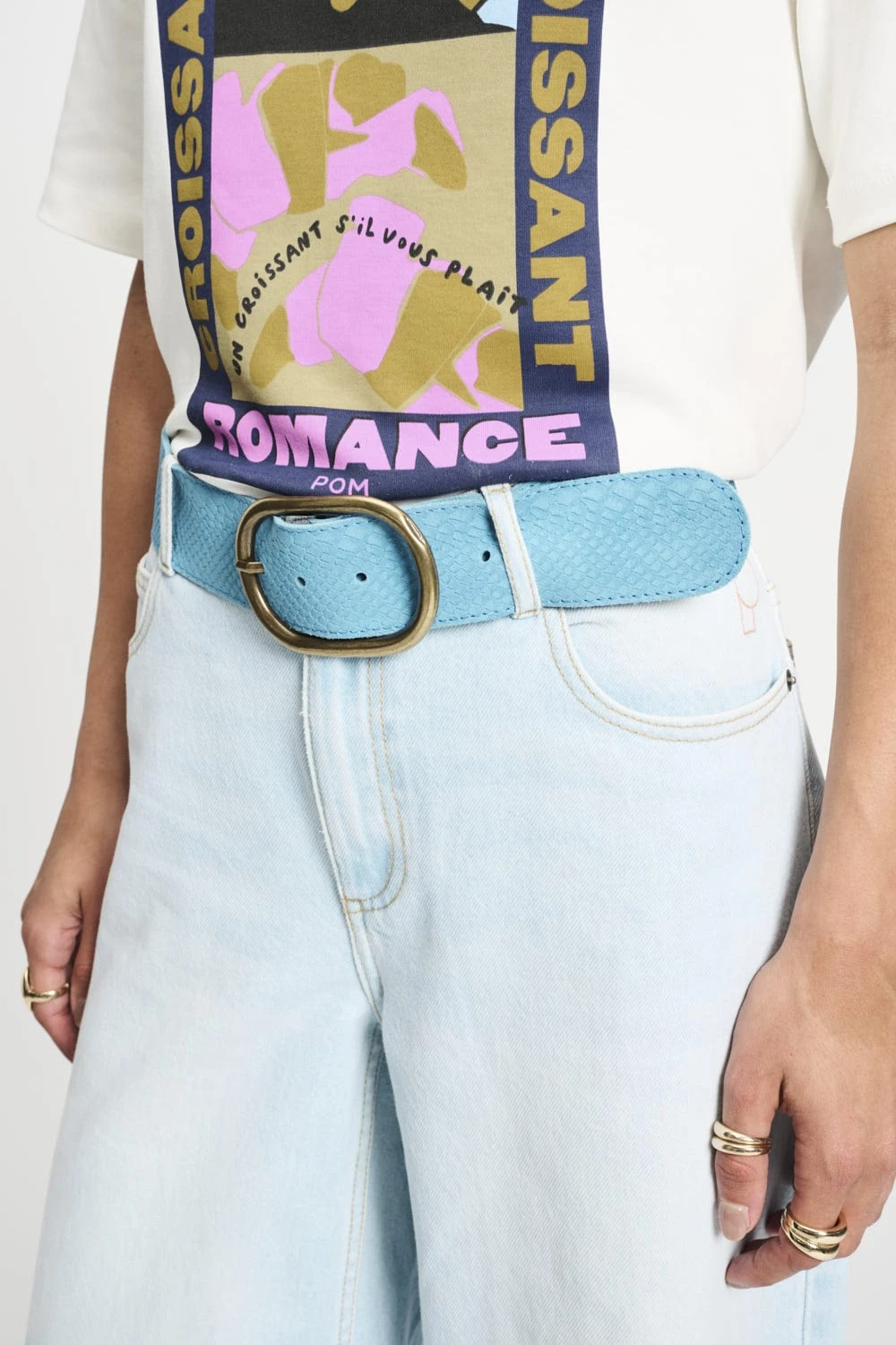 BELT - Olivia Suede Sky Blue 3 BELT - Olivia Suede Sky Blue