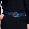 BELT - Snake Bright Blue