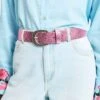 BELT - Snake Vibrant Pink