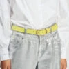 BELT - Summer Lime 1 BELT - Summer Lime -Pom Amsterdam pom amsterdam belts yellow 75 belt summer lime 1140789351