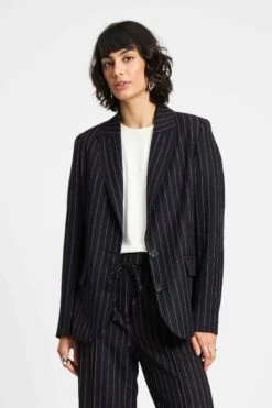 BLAZER - Noir Striped