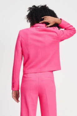 BLAZER - Short Vibrant Pink 12 BLAZER - Short Vibrant Pink -Pom Amsterdam pom amsterdam blazers blazer short vibrant pink 72738890776956