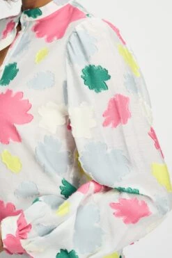 BLOUSE - Bouquet Multi 13 BLOUSE - Bouquet Multi -Pom Amsterdam pom amsterdam blouses blouse bouquet multi 1141179317