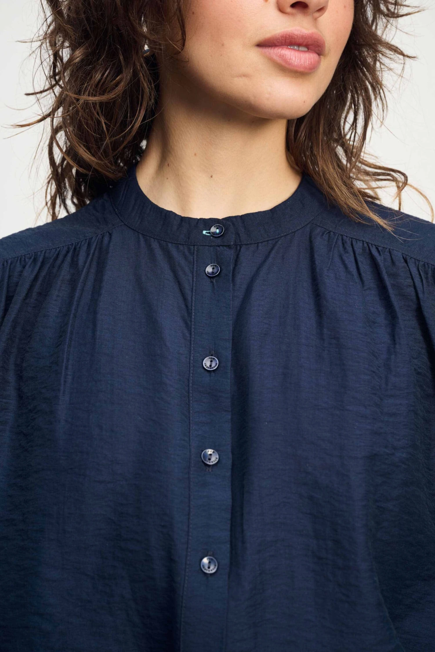 BLOUSE - Deep Dark Blue 7 BLOUSE - Deep Dark Blue - Image 5