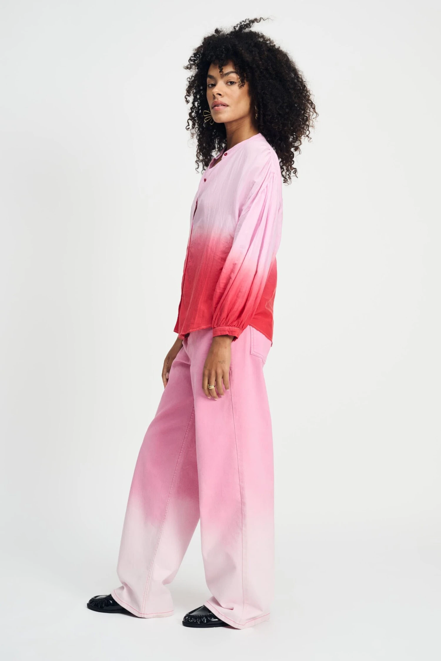 BLOUSE - Faded Scarlet Red 5 BLOUSE - Faded Scarlet Red - Image 3