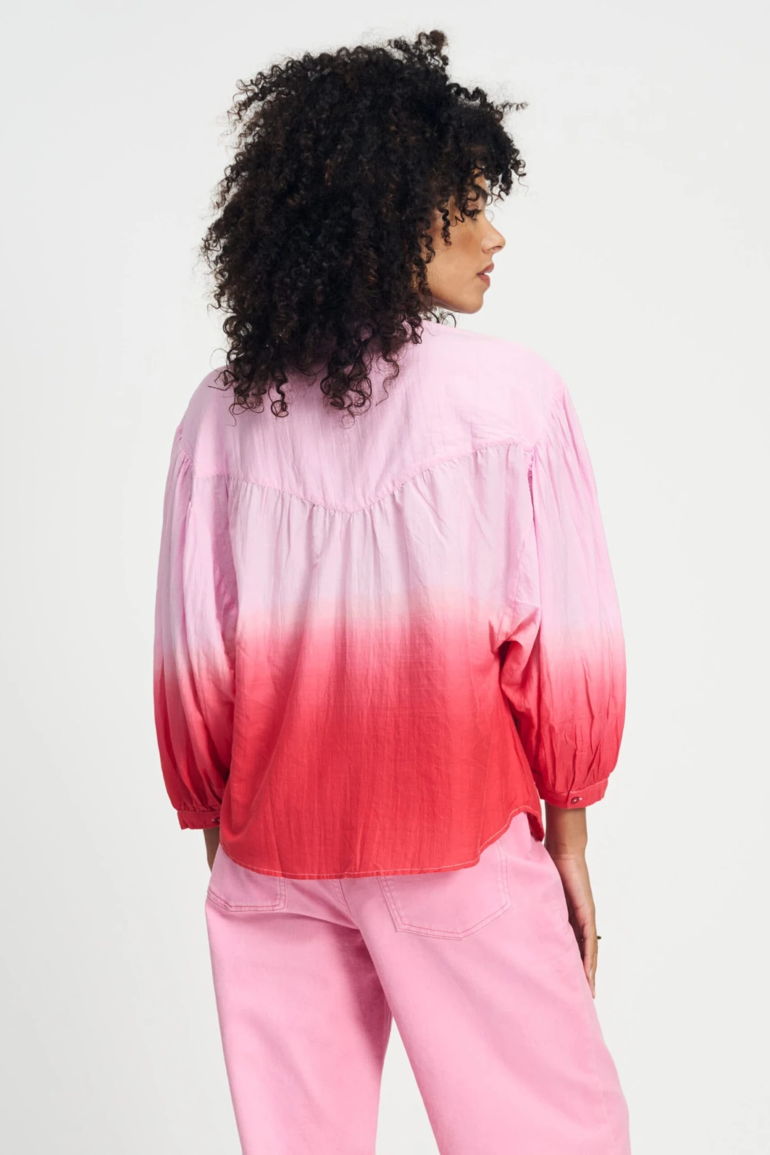 BLOUSE - Faded Scarlet Red 6 BLOUSE - Faded Scarlet Red - Image 4