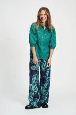 BLOUSE - Fresh Green 12 BLOUSE - Fresh Green -Pom Amsterdam pom amsterdam blouses blouse fresh green 72738869543292