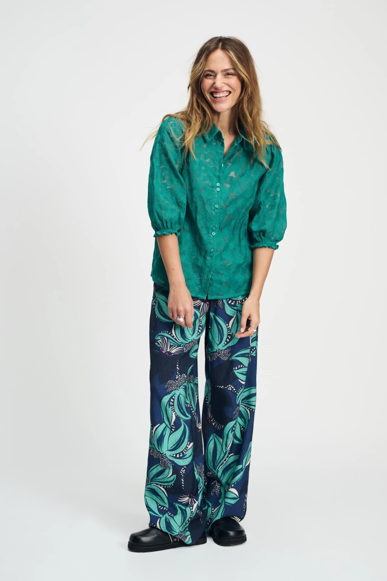 BLOUSE - Fresh Green 7 BLOUSE - Fresh Green - Image 5