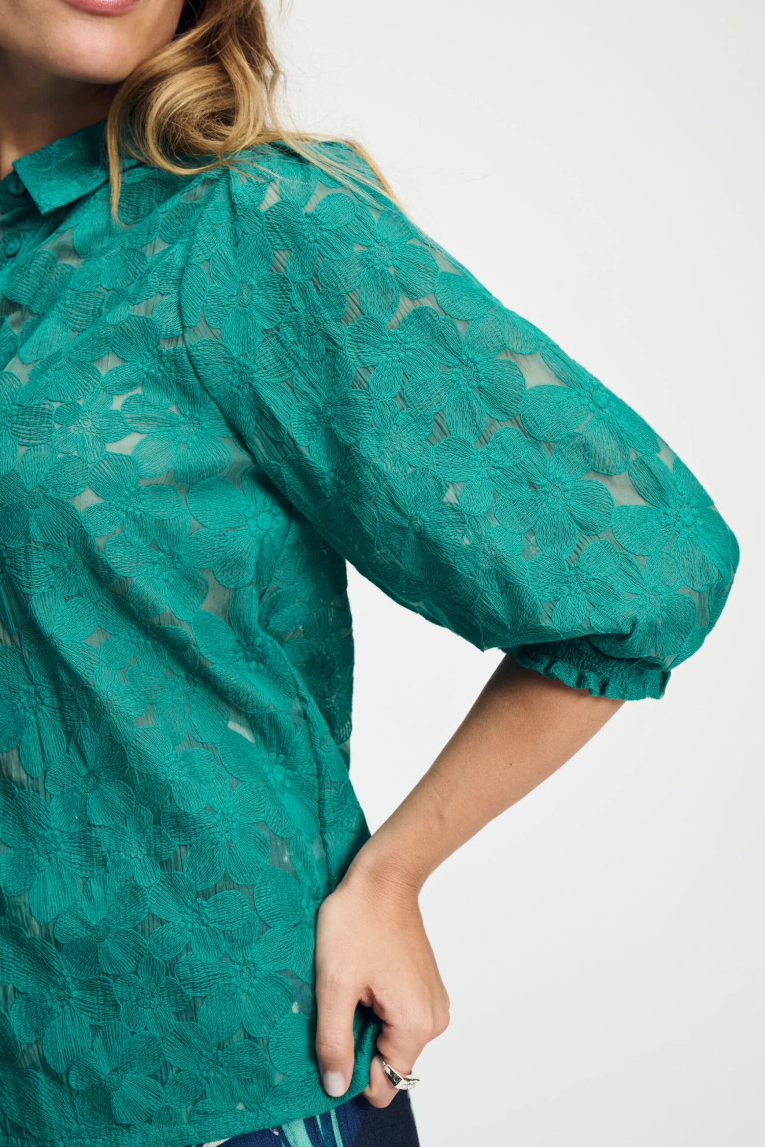 BLOUSE - Fresh Green 8 BLOUSE - Fresh Green - Image 6