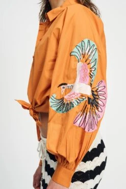 BLOUSE - Lexi Bird Sienna 15 BLOUSE - Lexi Bird Sienna -Pom Amsterdam pom amsterdam blouses blouse lexi bird sienna 1144881544