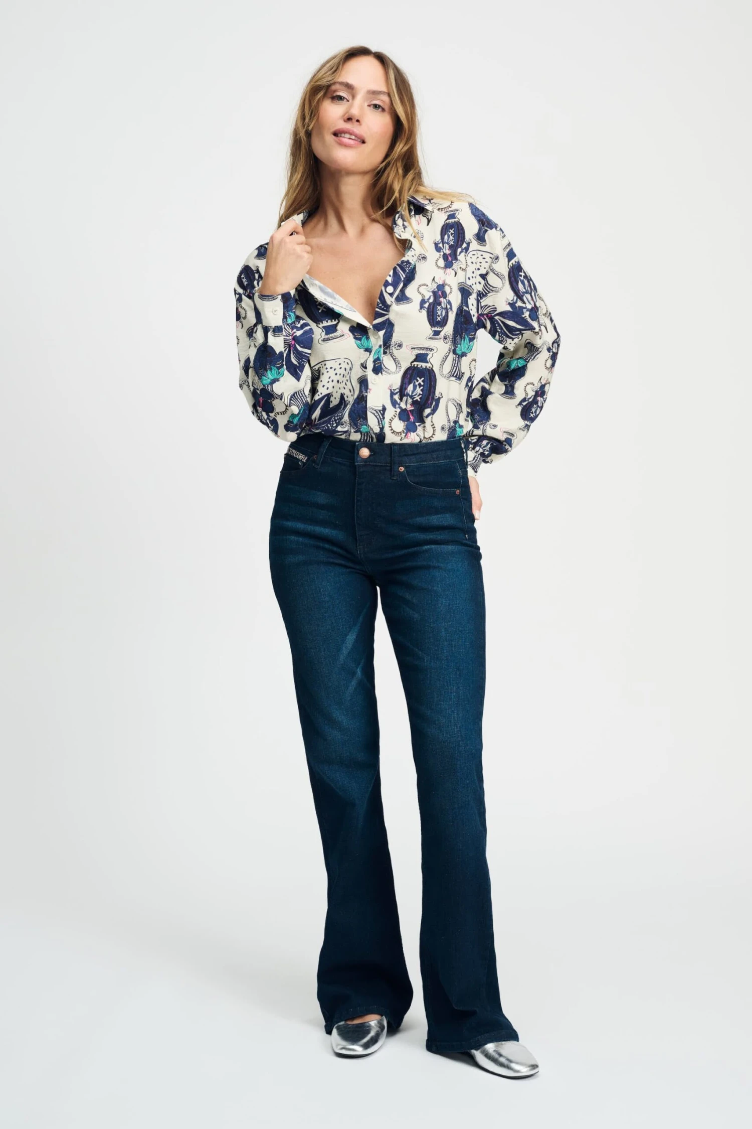 BLOUSE - Milly Vases Cream 7 BLOUSE - Milly Vases Cream - Image 5