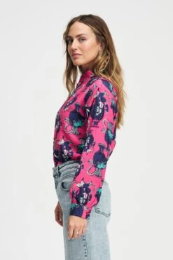 BLOUSE - Milly Vases Pink 10 BLOUSE - Milly Vases Pink -Pom Amsterdam pom amsterdam blouses blouse milly vases pink 72740053090684