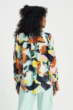 BLOUSE - Paradise Linen 11 BLOUSE - Paradise Linen -Pom Amsterdam pom amsterdam blouses blouse paradise linen 1146199411