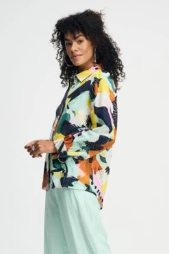 BLOUSE - Paradise Linen 10 BLOUSE - Paradise Linen -Pom Amsterdam pom amsterdam blouses blouse paradise linen 1146199412