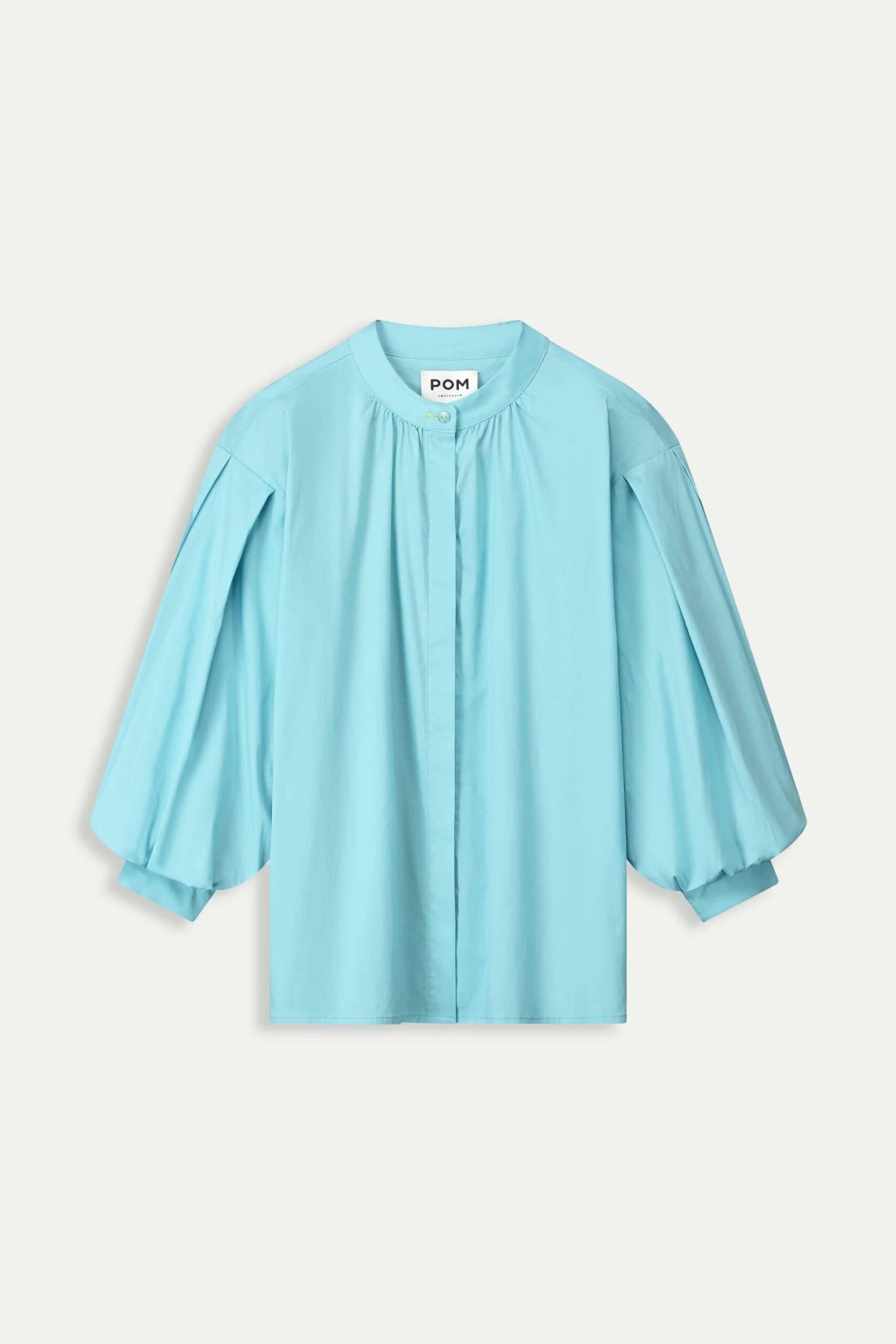 BLOUSE - Poplin Sky Blue 4 BLOUSE - Poplin Sky Blue - Image 2