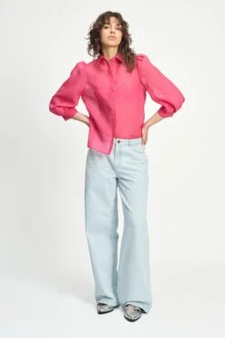 BLOUSE - Raspberry Dots 16 BLOUSE - Raspberry Dots -Pom Amsterdam pom amsterdam blouses blouse raspberry dots 1131705549