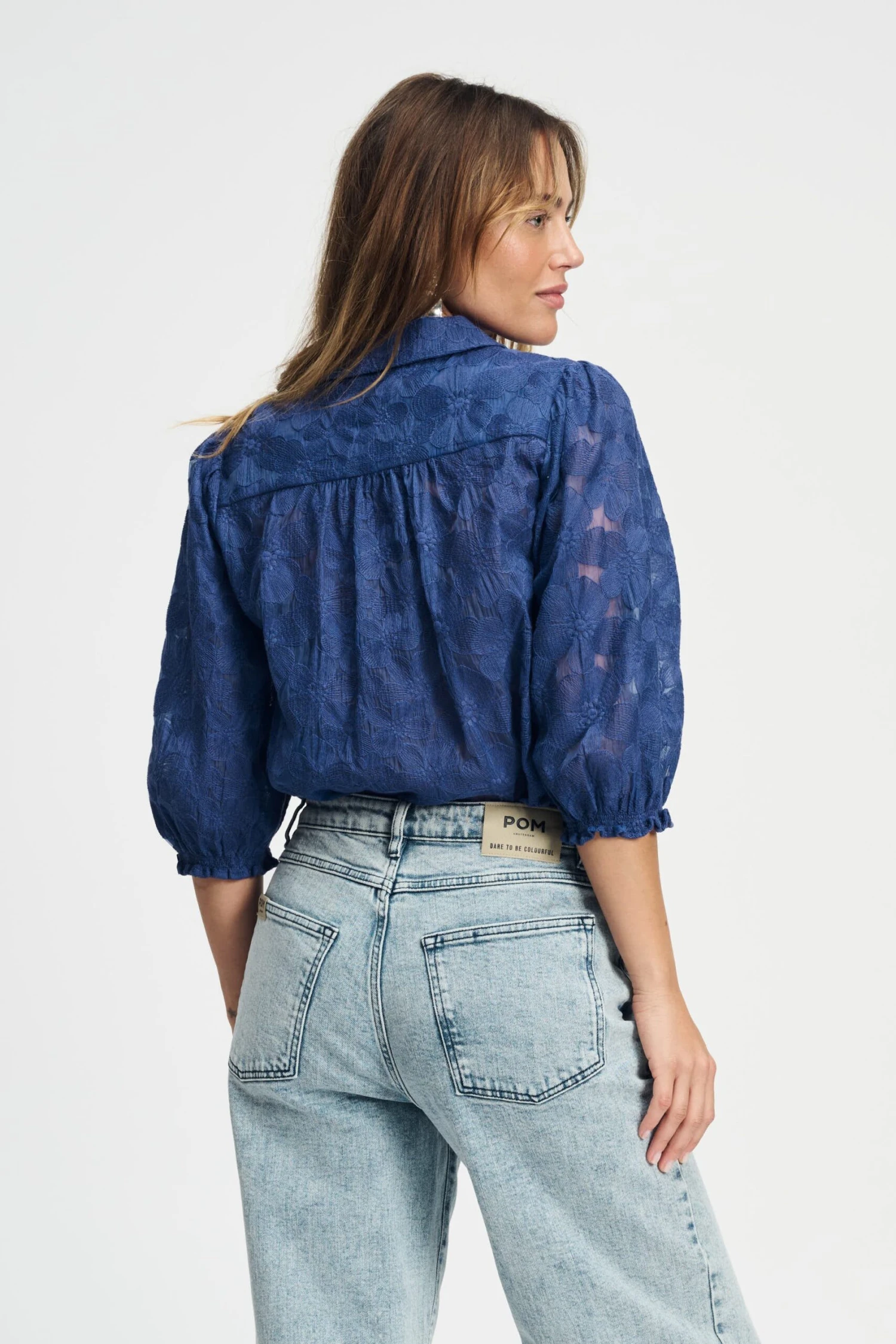 BLOUSE - Sapphire Blue 6 BLOUSE - Sapphire Blue - Image 4