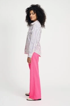 BLOUSE - Striped Poplin Cream 12 BLOUSE - Striped Poplin Cream -Pom Amsterdam pom amsterdam blouses blouse striped poplin cream 1141179263