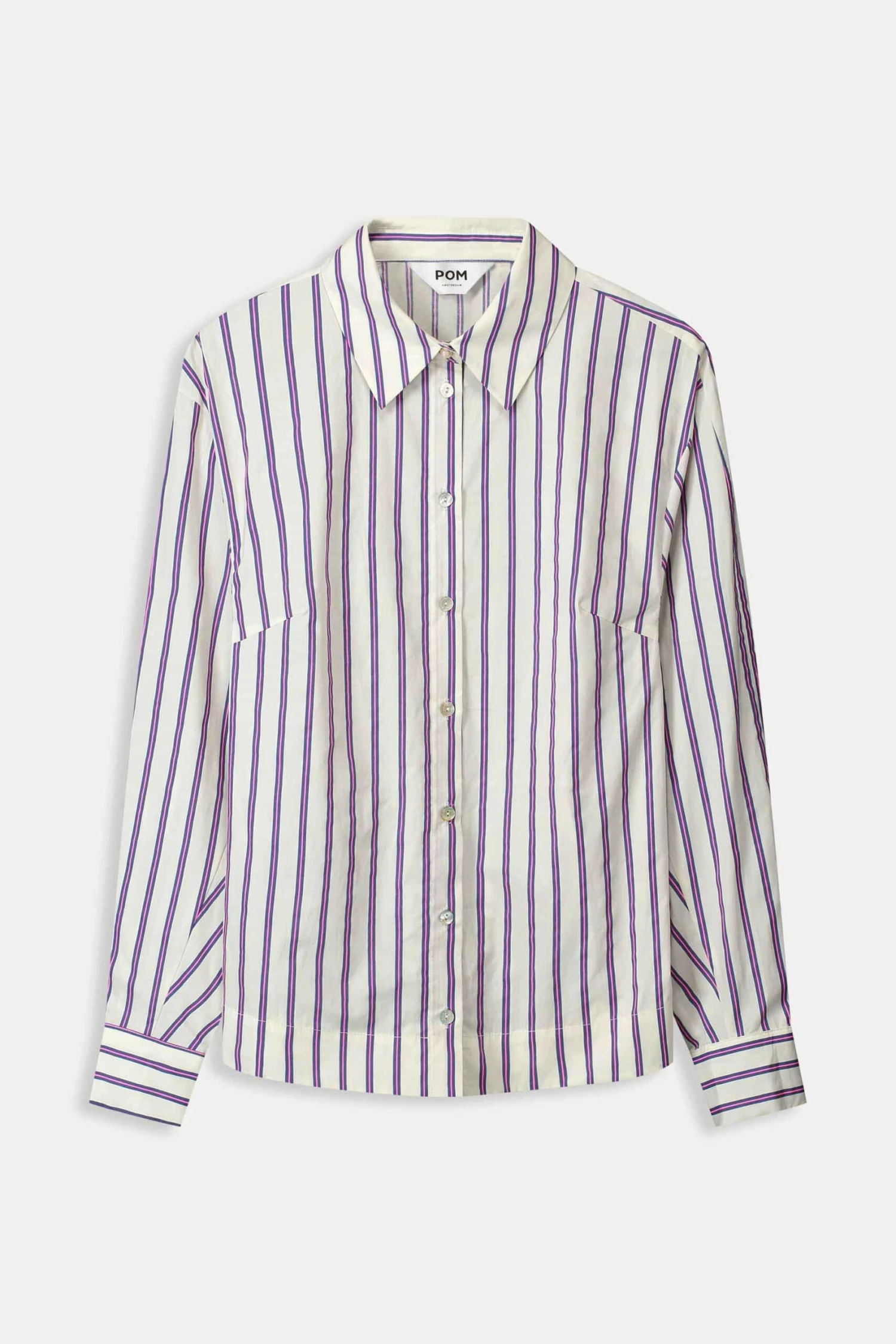 BLOUSE - Striped Poplin Cream 4 BLOUSE - Striped Poplin Cream - Image 2