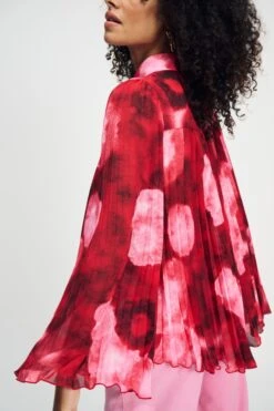 BLOUSE - Summer Bliss Red 10 BLOUSE - Summer Bliss Red -Pom Amsterdam pom amsterdam blouses blouse summer bliss red 1130662503