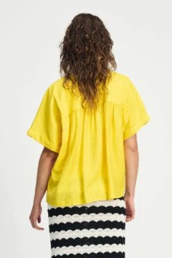 BLOUSE - Summer Yellow -Pom Amsterdam pom amsterdam blouses blouse summer yellow 1144823017