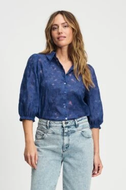 BLOUSE - Sapphire Blue