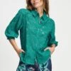 BLOUSE - Fresh Green 1 BLOUSE - Fresh Green -Pom Amsterdam pom amsterdam blouses green 34 blouse fresh green 72738866397564