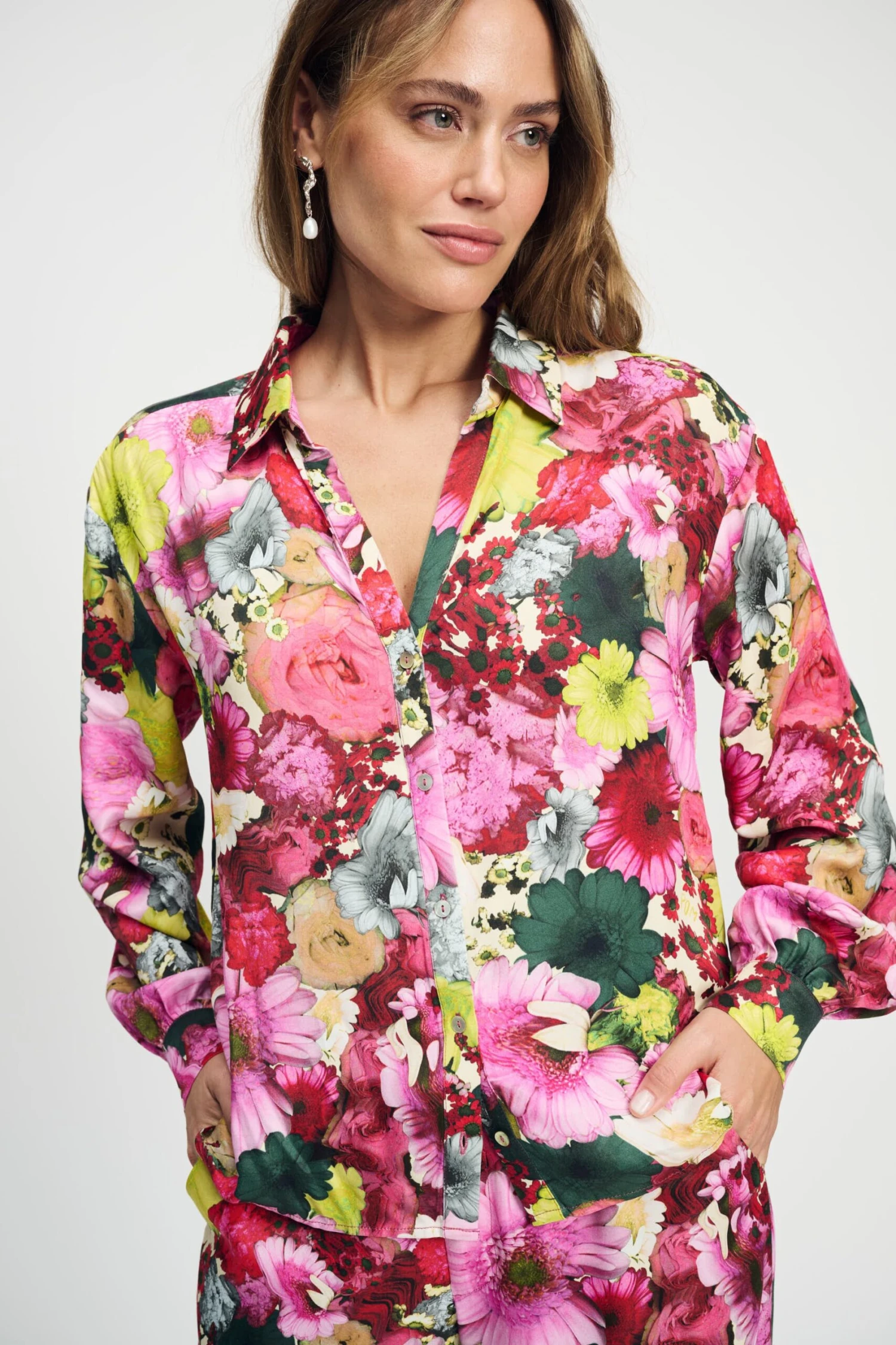 BLOUSE - Satin Love Bouquet 3 BLOUSE - Satin Love Bouquet