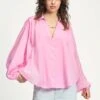 BLOUSE - Lena Rose Pink 1 BLOUSE - Lena Rose Pink -Pom Amsterdam pom amsterdam blouses pink 34 blouse lena rose pink 1130662915