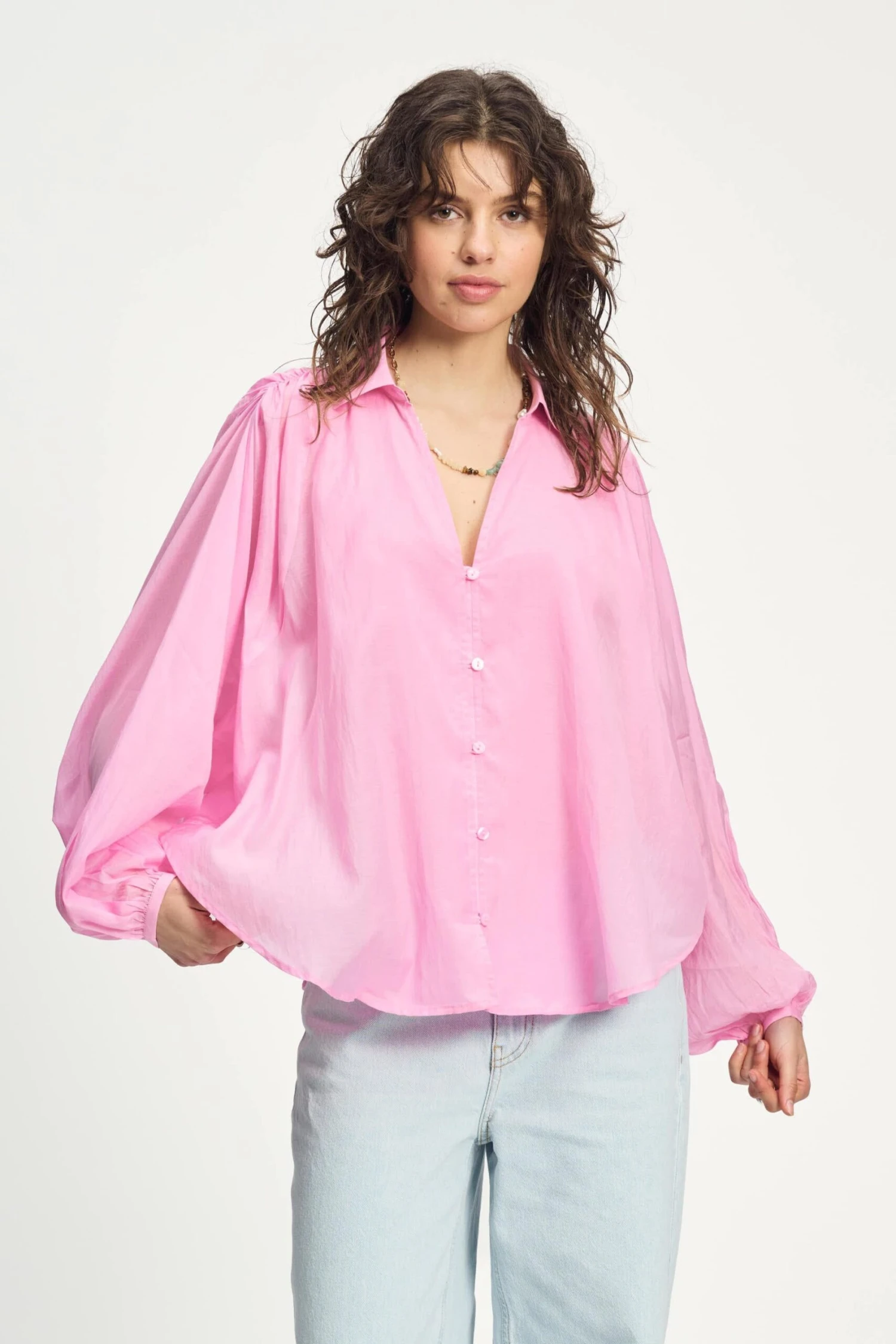 BLOUSE - Lena Rose Pink 3 BLOUSE - Lena Rose Pink