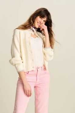 CARDIGAN - Bianco 10 CARDIGAN - Bianco -Pom Amsterdam pom amsterdam cardigans cardigan bianco 57004749226328