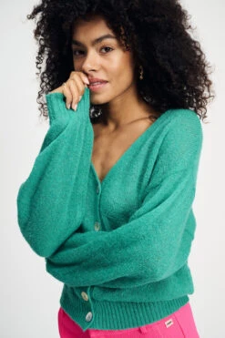 CARDIGAN - Fresh Green 13 CARDIGAN - Fresh Green -Pom Amsterdam pom amsterdam cardigans cardigan fresh green 72739631628668