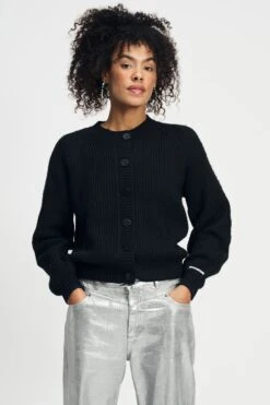 CARDIGAN - Nero 9 CARDIGAN - Nero -Pom Amsterdam pom amsterdam cardigans cardigan nero 1132477122