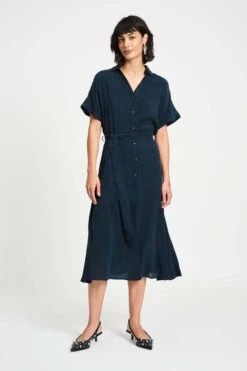 Pom Amsterdam 38 DRESS - Lynn Dark Navy