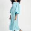 DRESS - Poplin Sky Blue 2 DRESS - Poplin Sky Blue -Pom Amsterdam pom amsterdam dresses blue 34 dress poplin sky blue 1144823089