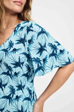 DRESS - Artisan Blue 13 DRESS - Artisan Blue -Pom Amsterdam pom amsterdam dresses dress artisan blue 1144823021