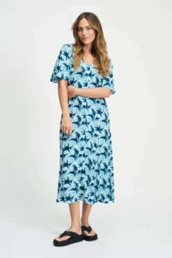 DRESS - Artisan Blue 10 DRESS - Artisan Blue -Pom Amsterdam pom amsterdam dresses dress artisan blue 1144823024