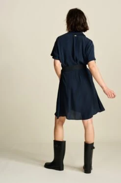 DRESS - Bobby Lynn Dark Navy 11 DRESS - Bobby Lynn Dark Navy -Pom Amsterdam pom amsterdam dresses dress bobby lynn dark navy 57861111710040