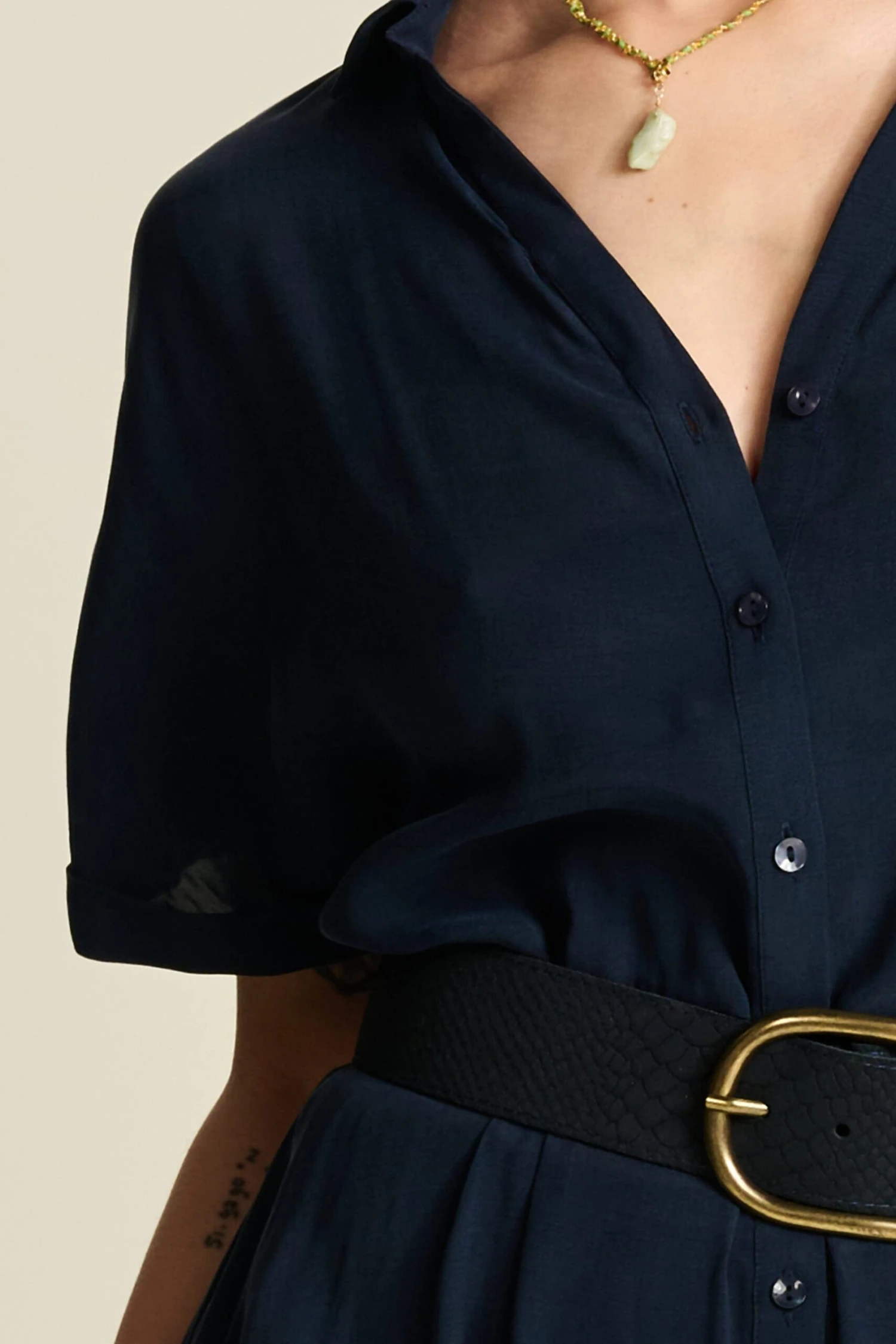 DRESS - Bobby Lynn Dark Navy 8 DRESS - Bobby Lynn Dark Navy - Image 6