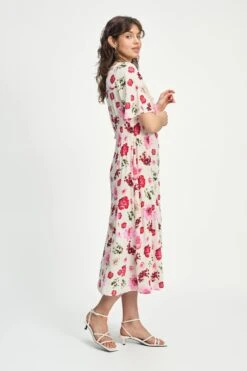 DRESS - Bouquet Cream 9 DRESS - Bouquet Cream -Pom Amsterdam pom amsterdam dresses dress bouquet cream 1130662897