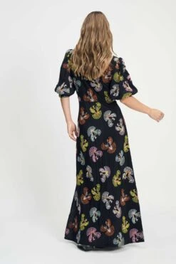 DRESS - Embroidery Sky Black 12 DRESS - Embroidery Sky Black -Pom Amsterdam pom amsterdam dresses dress embroidery sky black 1144823073