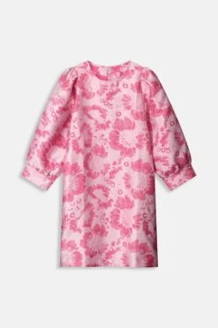 Pom Amsterdam -Pom Amsterdam pom amsterdam dresses dress floral jacquard raspberry 1141179272
