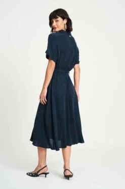 DRESS - Lynn Dark Navy 10 DRESS - Lynn Dark Navy -Pom Amsterdam pom amsterdam dresses dress lynn dark navy 1184866022
