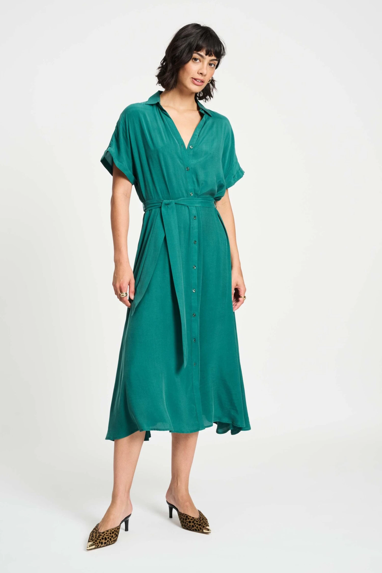 DRESS - Lynn Pacific Green 5 DRESS - Lynn Pacific Green - Image 3