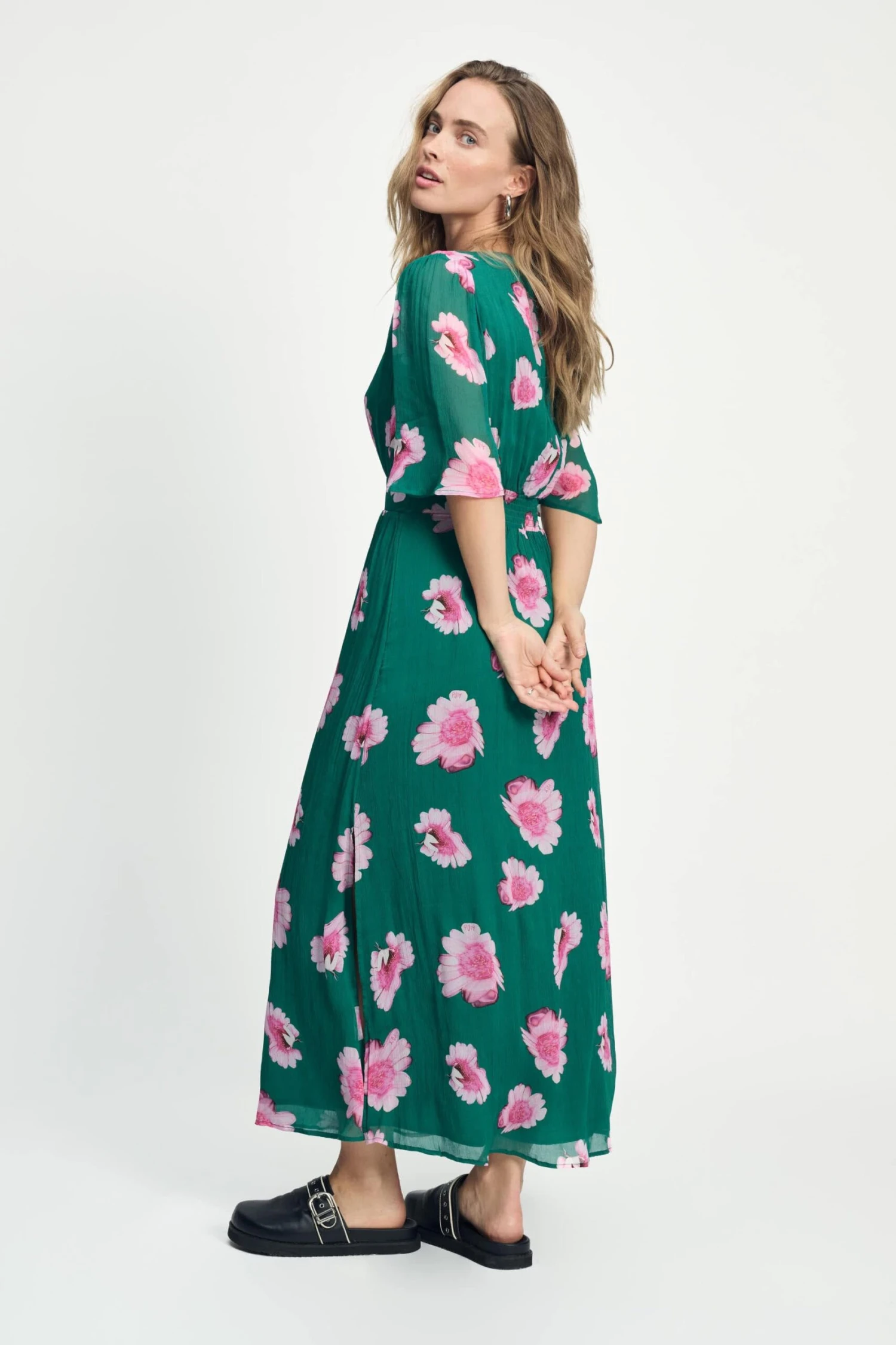 DRESS - Meadow Flowers Green 7 DRESS - Meadow Flowers Green - Image 5