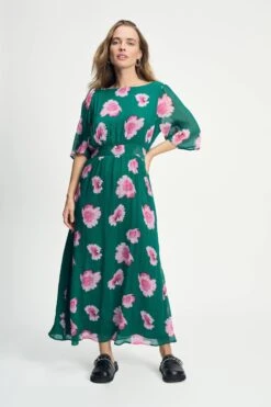 DRESS - Meadow Flowers Green 10 DRESS - Meadow Flowers Green -Pom Amsterdam pom amsterdam dresses dress meadow flowers green 1141179300