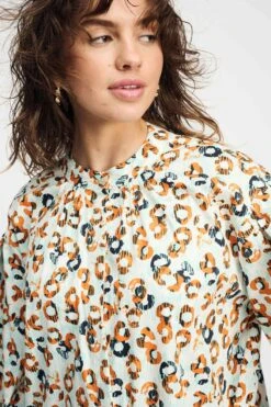 DRESS - Poplin Leopard Lush 13 DRESS - Poplin Leopard Lush -Pom Amsterdam pom amsterdam dresses dress poplin leopard lush 1144881551