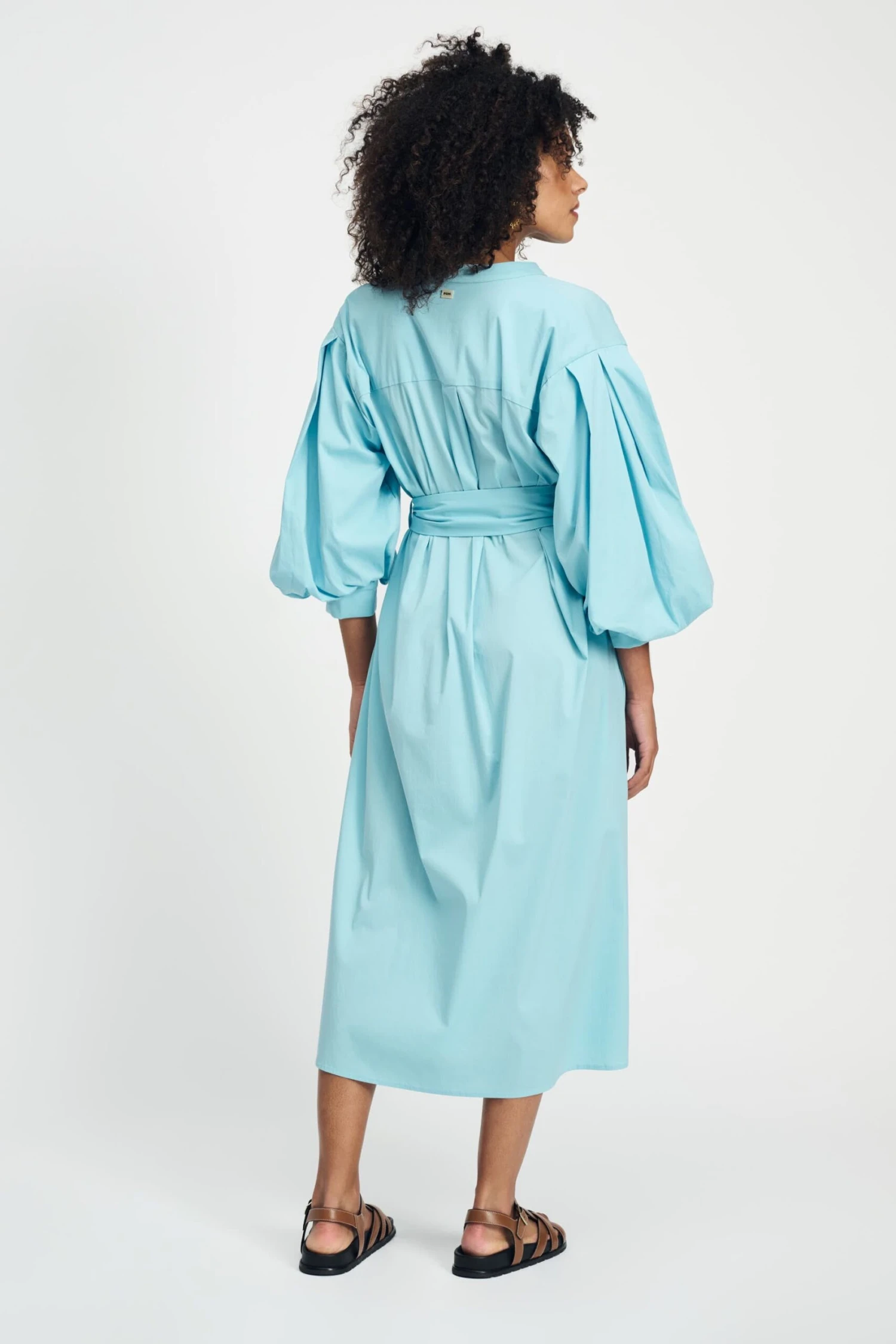 DRESS - Poplin Sky Blue 8 DRESS - Poplin Sky Blue - Image 6